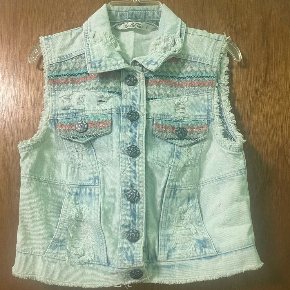 Vanilla star denim vest